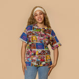 Alice in Wonderland Vintage Comic AOP T-Shirt