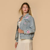 Alice in Wonderland Anniversary Denim Jacket