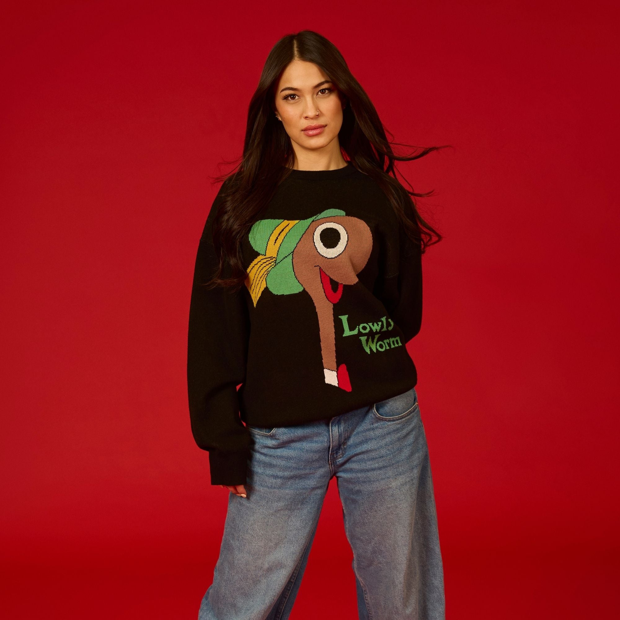 Richard Scarry's Busy World Lowly Worm Knit Sweater