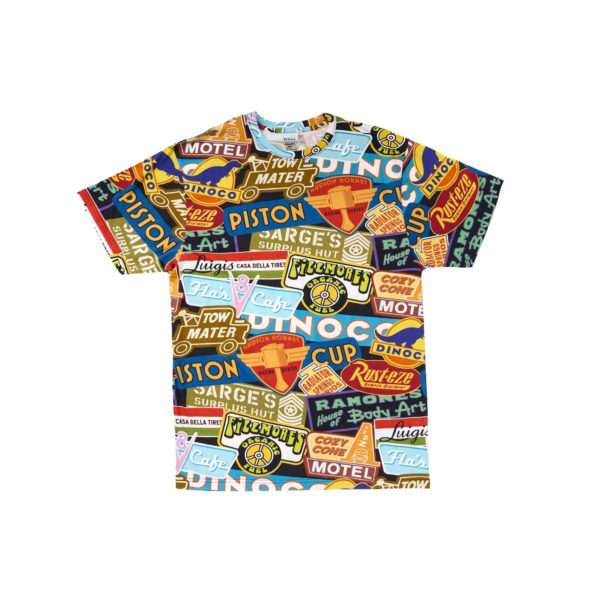Cars Bumper Sticker T-Shirt Dress