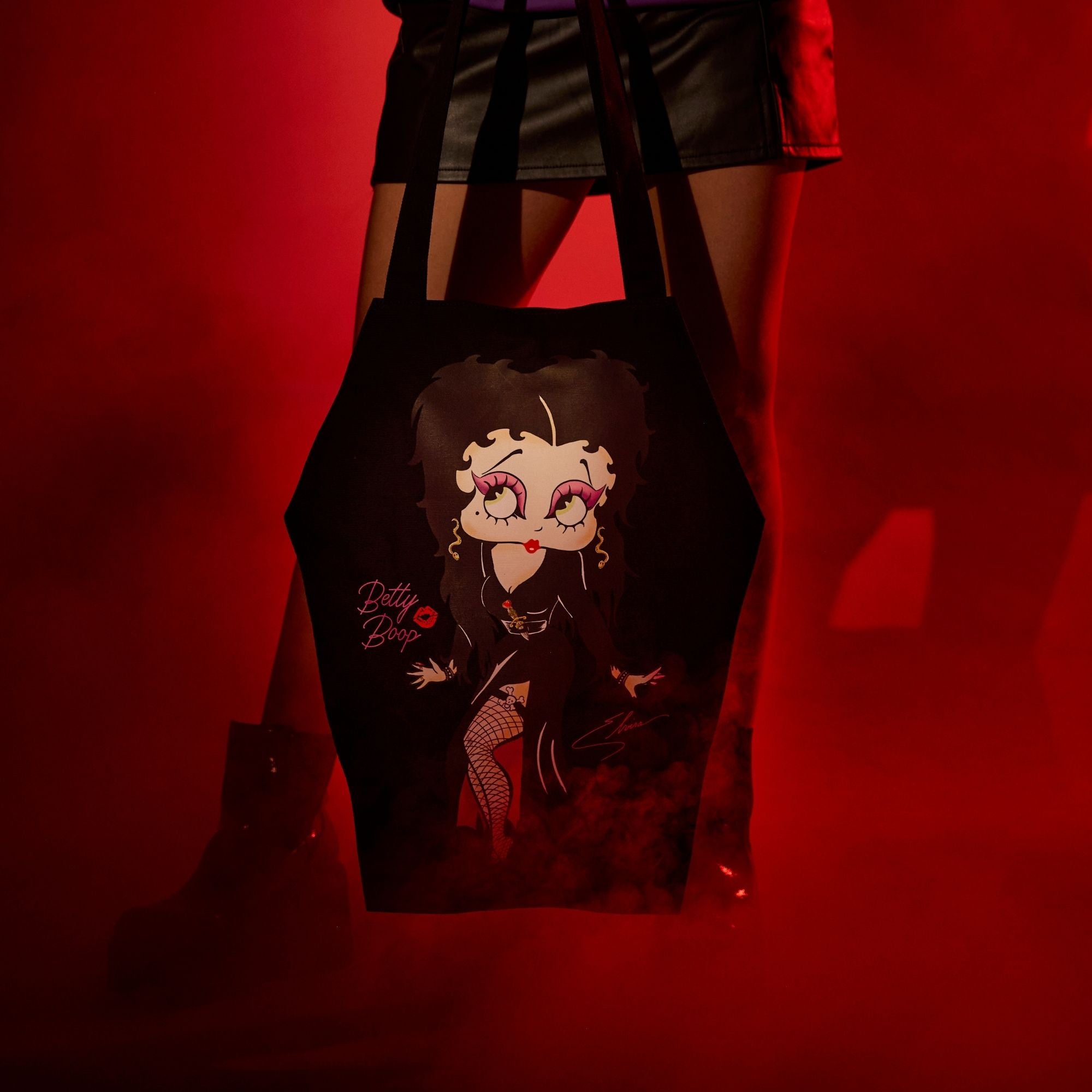 Betty Boop x Elvira Coffin Tote