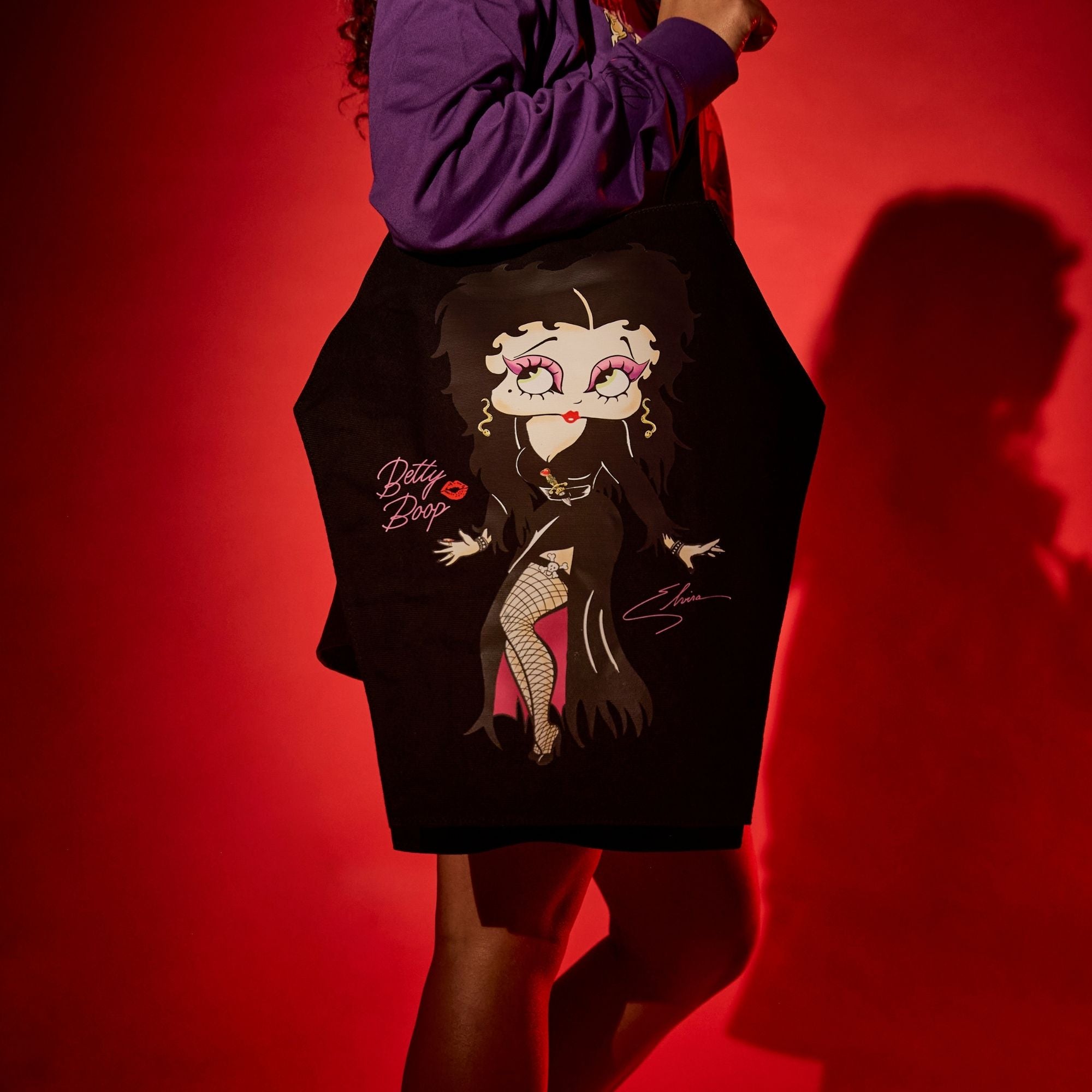 Betty Boop x Elvira Coffin Tote