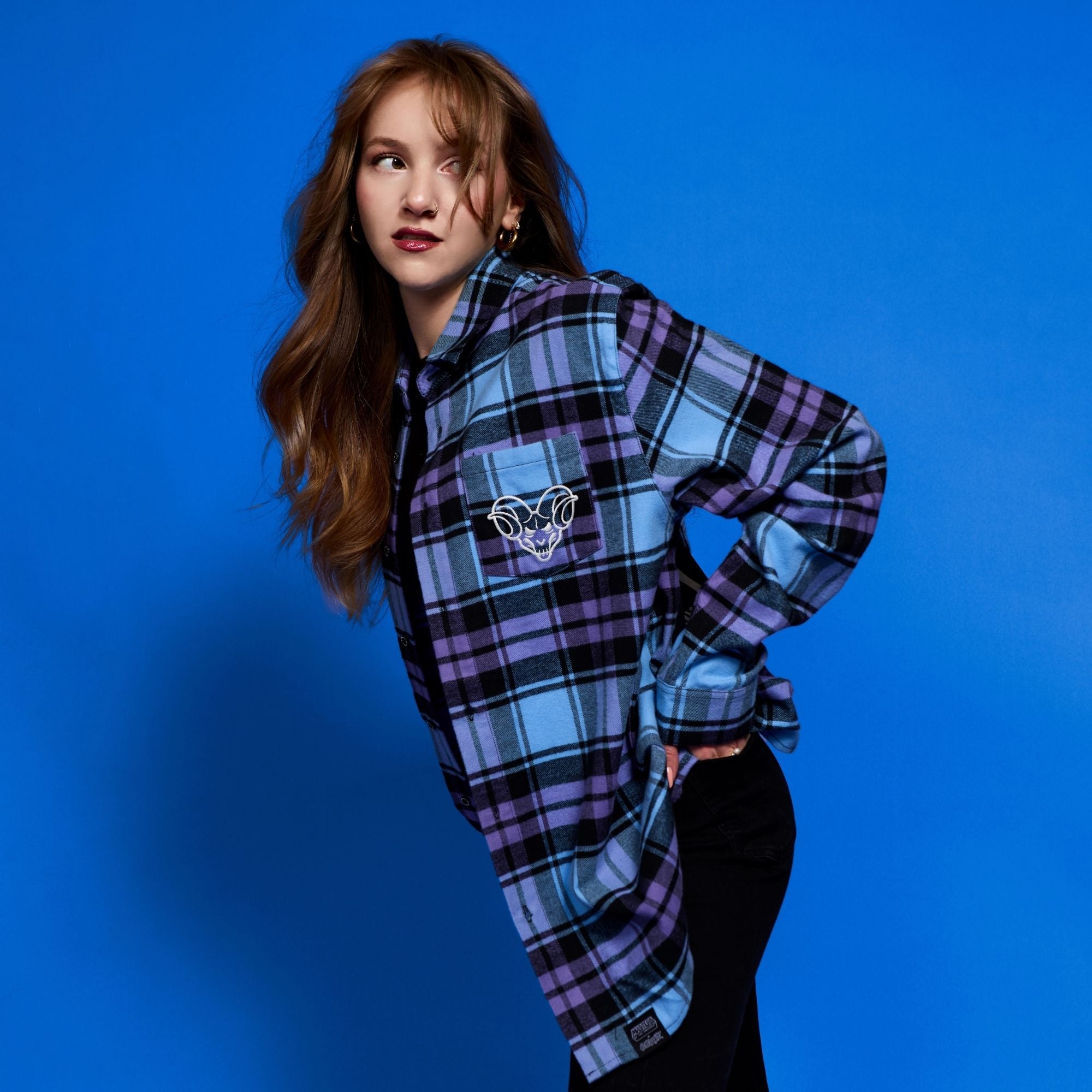 Masters of the Universe Skeletor Glow Flannel